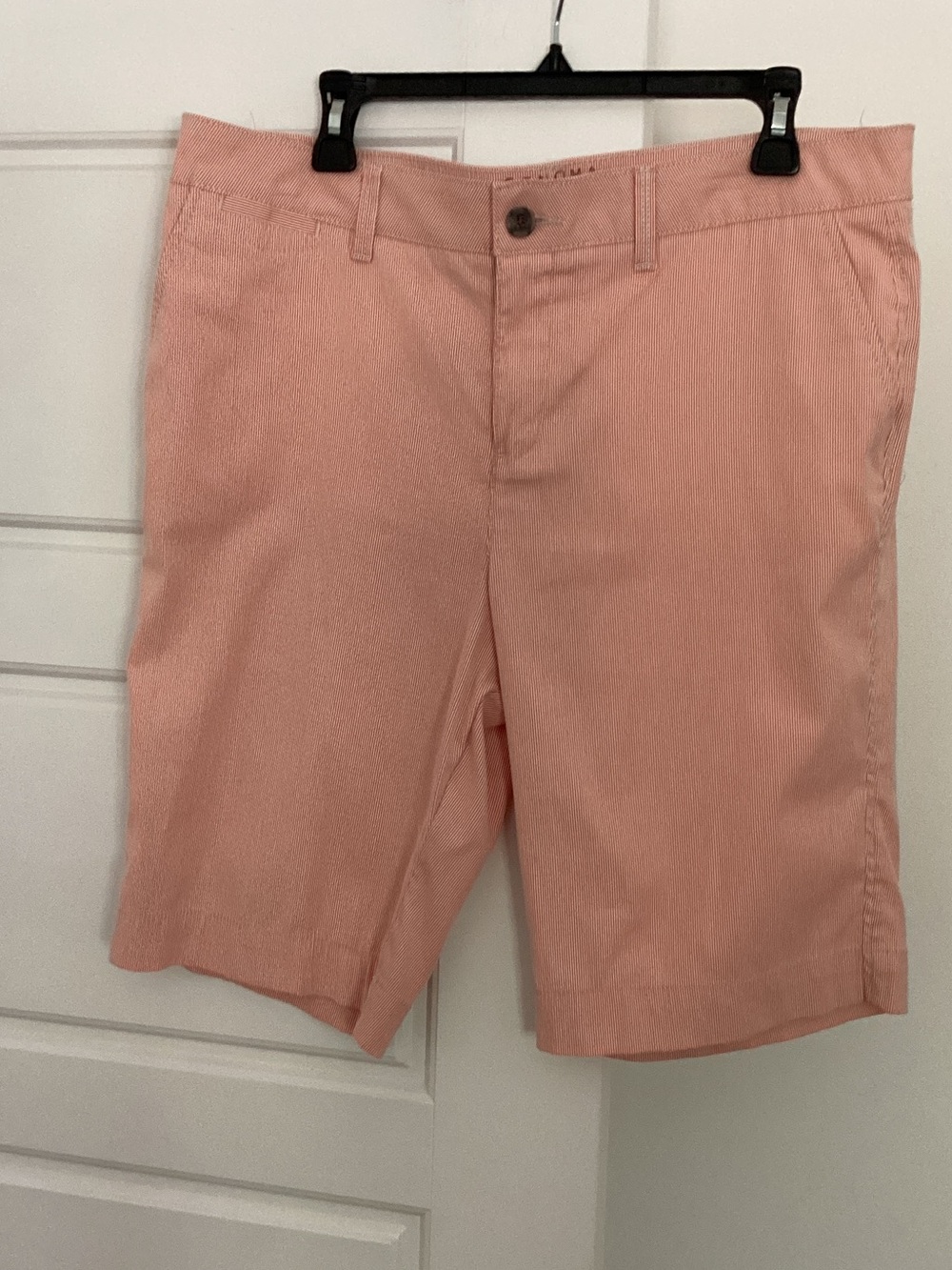 Sonoma Peach-Pink Flat Front Women's Shorts